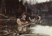 unknow artist On the,Flathead oil painting reproduction